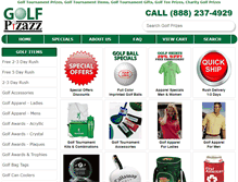 Tablet Screenshot of golfpizazz.com